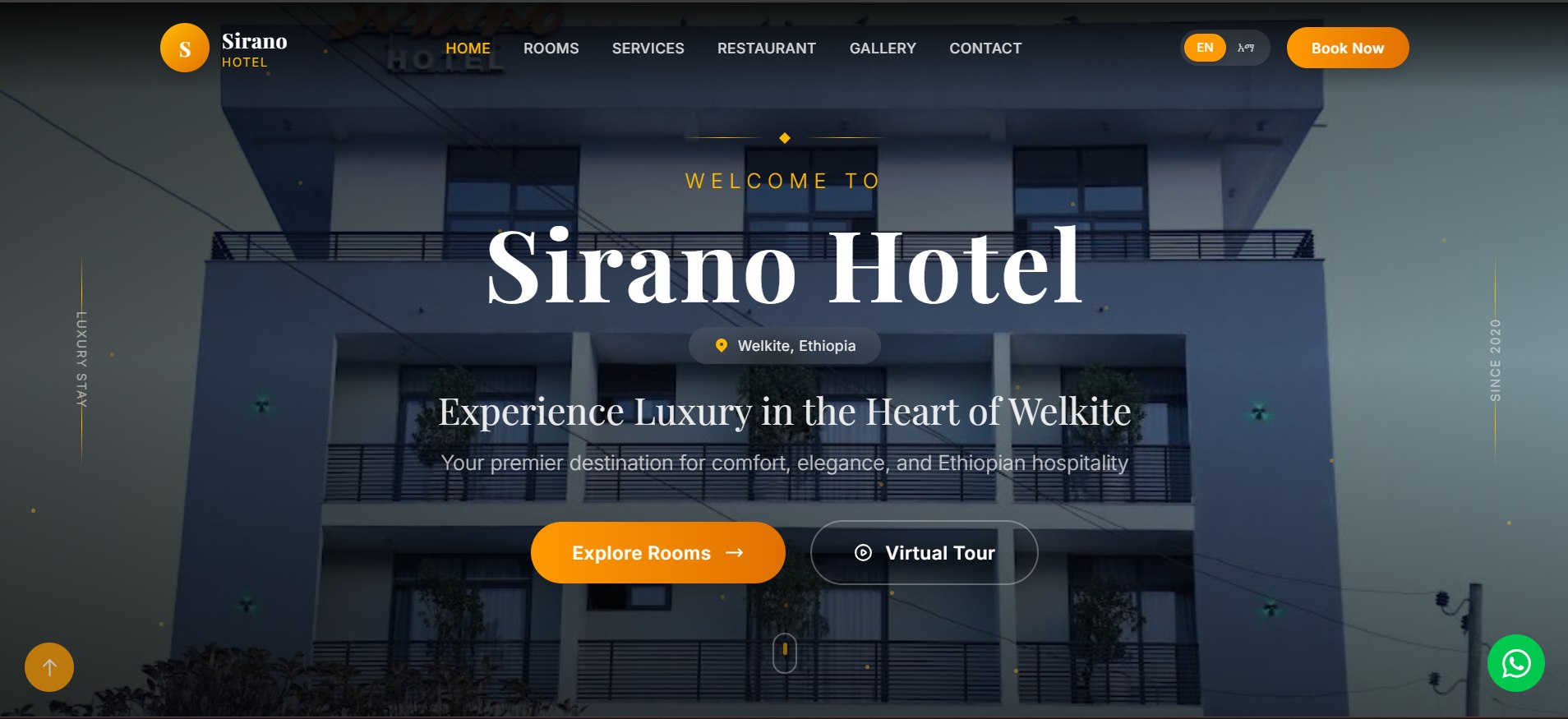 Sirano Hotel Website