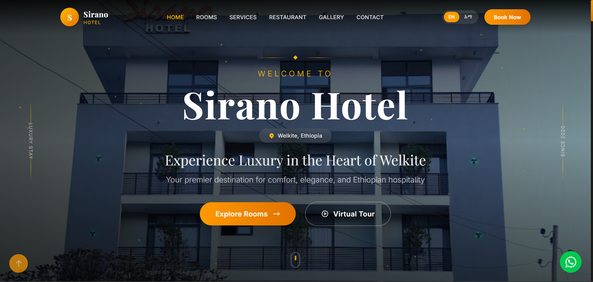 Luxury Hotel website